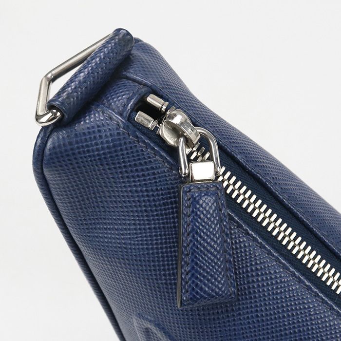 Prada Triangle 2vh155 Crossbody Shoulder Bag Leather Men's