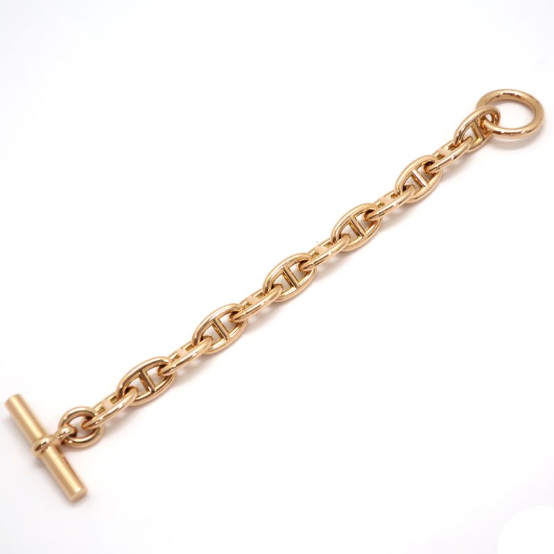 Hermes Chaine D'ancre GM Bracelet 12 Frames 12link 18K 750 PG Pink