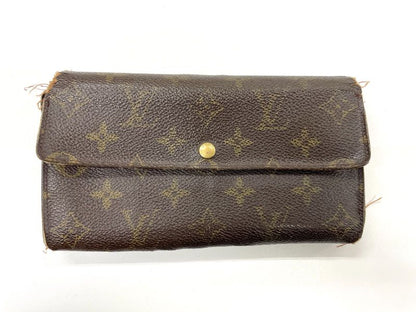 Louis Vuitton Monogram Pochette Portmonnaie Cles Di Long Wallet M61725 Brown