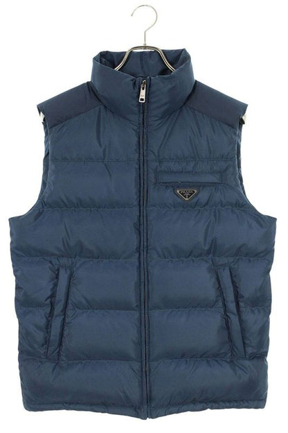 Prada Sgj191 Triangle Plate Nylon Down Vest Men's 48