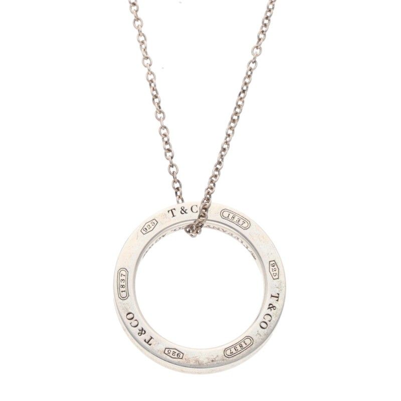 Tiffany & Co 1837 Circle Silver Necklace Women