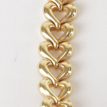 18K Van Cleef & Arpels Heart Link Choker Necklace With Certificate Of
