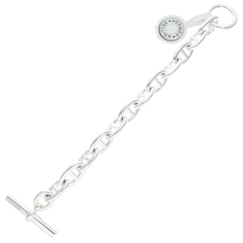 Hermes Chaine D'ancre TGM Chaine D'ancre TGM Silver Bracelet Men's 12link