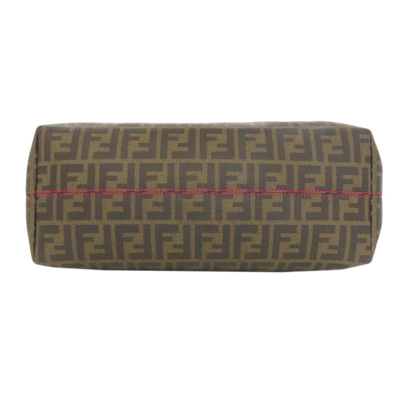 Fendi Zucca Pattern Tote Bag Leather Women