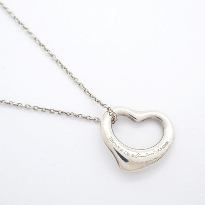 Tiffany & Co Necklace Open Heart Silver 925 Ladies