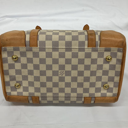 Louis Vuitton Mini Boston Bag Damier Azur Berkeley N52001 Gray X White