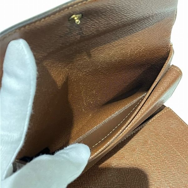 Louis Vuitton Monogram Porte Trésor Etui Chequier M61200 Trifold Wallet Unisex