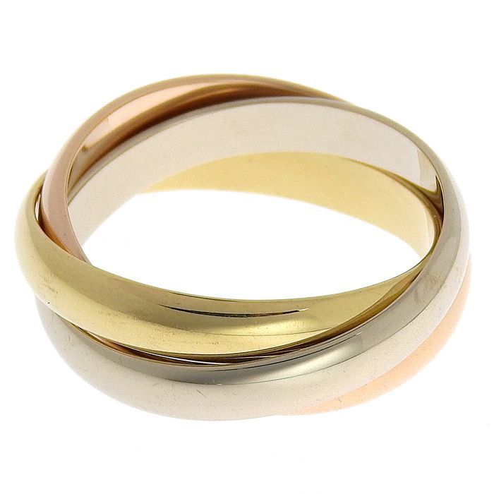 Cartier Trinity Ring Classic Model 18K Yellow Gold 18K White Gold 18K Pink Gold