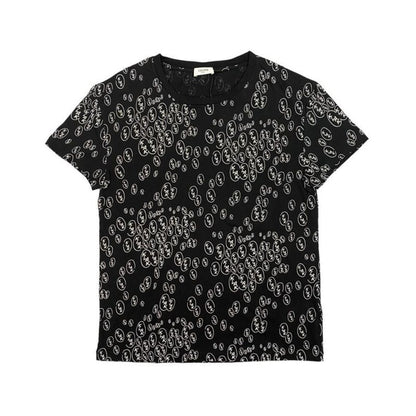 Celine X Christian Marclay Cles - Short Sleeve Crew Neck T-Shirt 2x008388e Size
