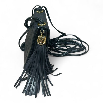 Chanel ⑤ Tassel Mini Shoulder Bag Women Black FREE