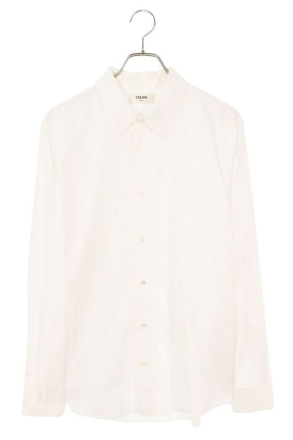 Celine 2c863091f Cotton Poplin Long Sleeve Shirt Men's 40