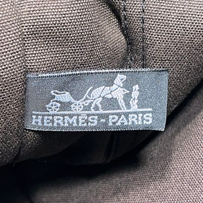 Hermes Tote Bag Fourre Tout Brown Black Bordeaux Excellent Condition