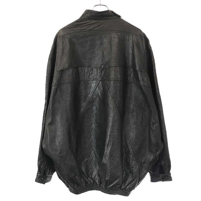 Gucci 19aw Oversize D Leather Jacket 582557 Xn681 Black 48