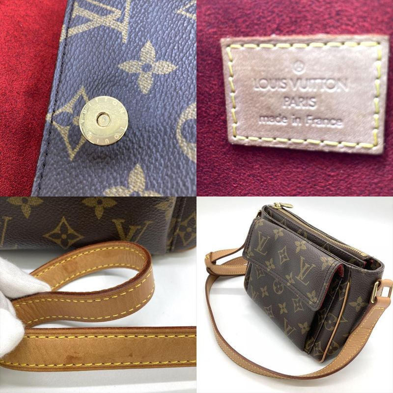 Louis Vuitton Vivacite PM Shoulder Bag Monogram Canvas M51165 Brown Women