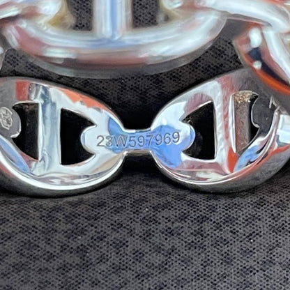 Hermes Chaine D'ancre Anchene Ring Size 12.5 Ag925 A25-2896