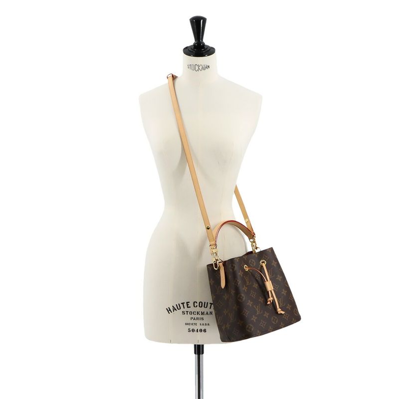 Louis Vuitton Monogram Neo-noe BB 2way Hand Shoulder Bag Brown M46581 RFID