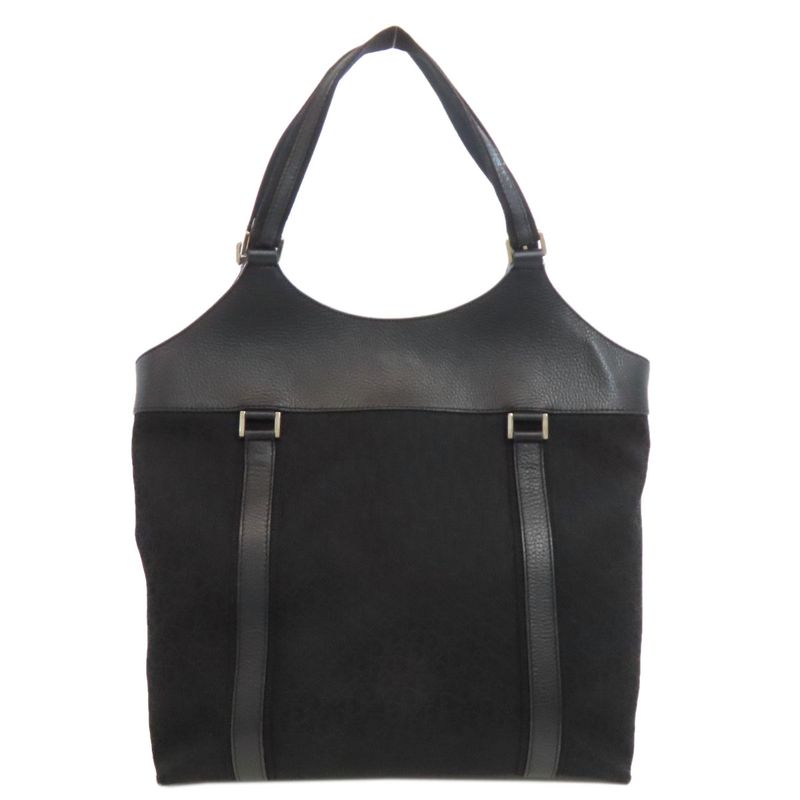 Christian DIOR Trotter Pattern Handbag Canvas Women