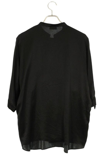 Saint Laurent Paris 23SS 723186 Y900r Cles Peep Satin Tunic Short Sleeve Shirt