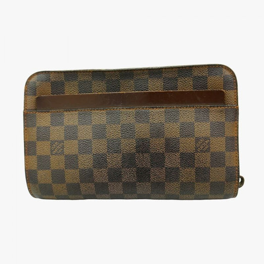 Louis Vuitton Damier Saint Louis N51993 Ebène Men's Clutch Bag