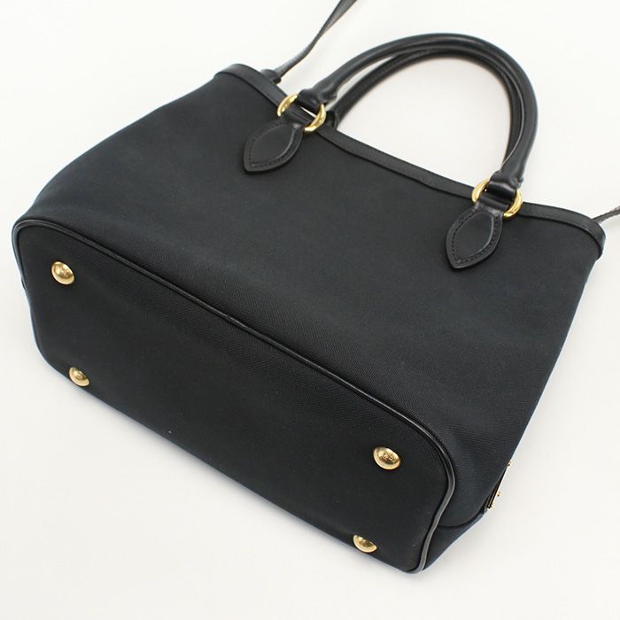 Prada 2WAY 1ba172 UCW F0002 Tote Bag Canvas Scuff Deuce