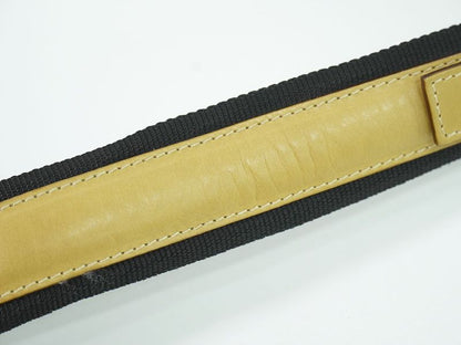 Authentic Fendi Leather Shoulder Bag Beige Bag Pre-owned [follow-up Discount