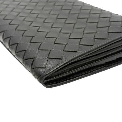 3199 Bottega Veneta Long Wallet 156819 Black Preowned Men's Folded Wallet