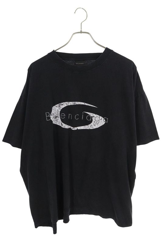 Balenciaga 25SS 826346 Tsve9 Logo Print Boxy T-shirt Men's L