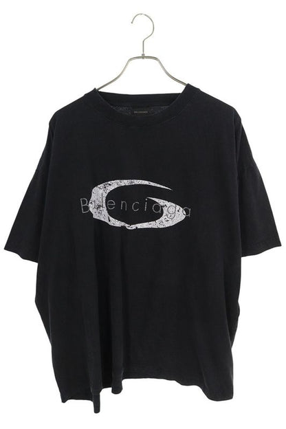 Balenciaga 25SS 826346 Tsve9 Logo Print Boxy T-shirt Men's L