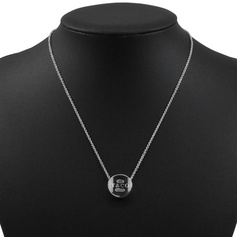 Tiffany & Co 1837 Concave Circle 925 Silver Unisex 11.3g Necklace