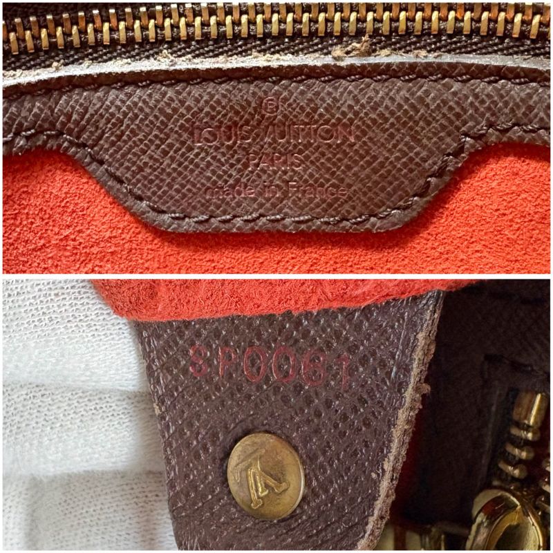 Louis Vuitton Petit Baguette Marais Mini Tote Bag Damier Leather Brown Shoulder