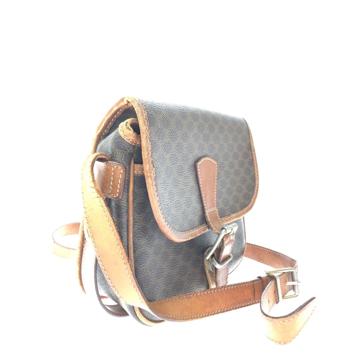 Celine Women's Shoulder Bag Crossbody Macadam Pattern Old Celine M92 Brown