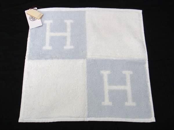 Hermes Avalon 100% Cotton Hand Towel Women Men Light Blue And White Az4152