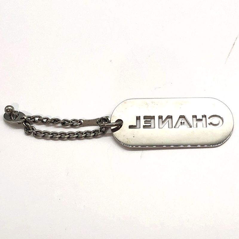 Chanel Bag Charm Silver Color Used 005985