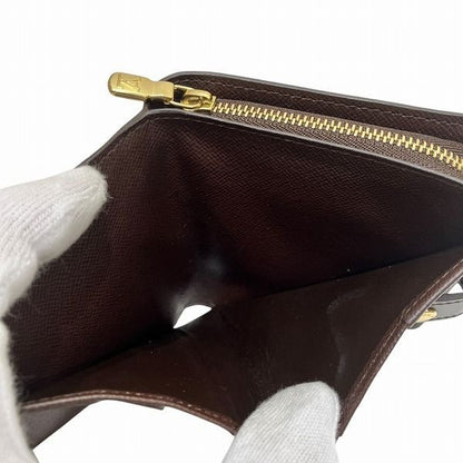 Louis Vuitton Damier Compact Zip N61668 Bifold Wallet Unisex