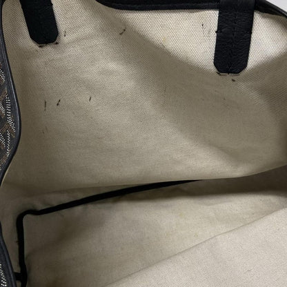 Goyard Tote Bag Saint Louis PM Black×brown×white Leather