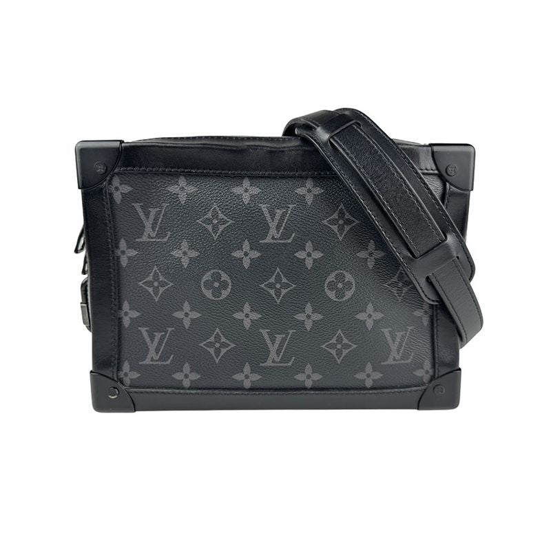 Louis Vuitton Crossbody Shoulder Bag Monogram Eclipse Soft Trunk M44730