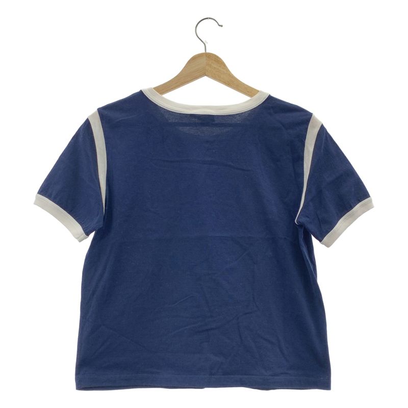 Celine | 2022aw | 16 Boxy Logo Crew Neck T-shirt Cut And Sewn | M | Dark Navy