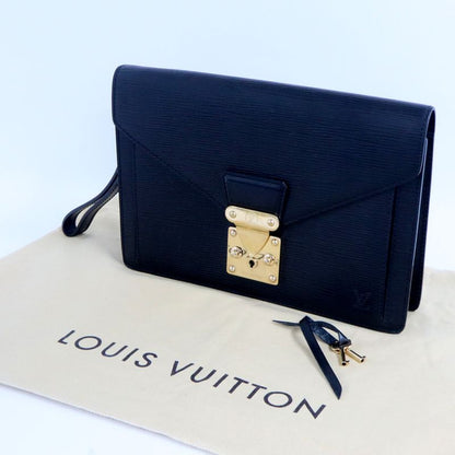 Louis Vuitton Epi Pochette Serie Dragonne M52612 Noir Black Second Bag