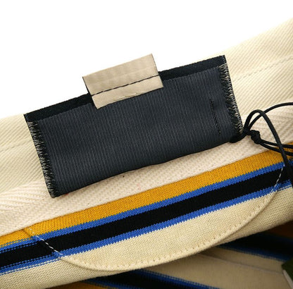 Gucci Long Sleeve Polo Shirt 758531 Size S Striped Yellow