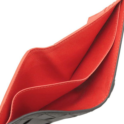 Bottega Veneta Bifold Wallet Intrecciato Calf Brown and Orange Brown 619390vcpq7