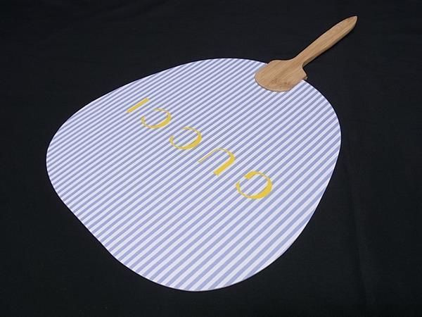 Gucci Striped Japanese Fan Men's And Women's Light Blue Fd2847