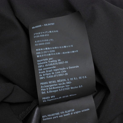 Prada Blouse Size 40 Belted Cubic Sleeve Shirt Black 20251009 Ra6259