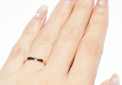 Cartier Ring 18K Pink Gold D'amour Wedding Ring Width 25mm (010in) B40937