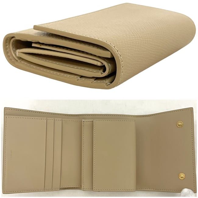 Celine Trifold Wallet Small Trifold Beige