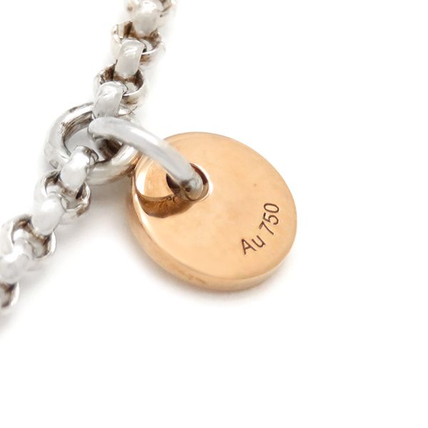 Hermes Bracelet Ex Libris PM Silver 925 18k Pink Gold Silver X Pink Gold Sh