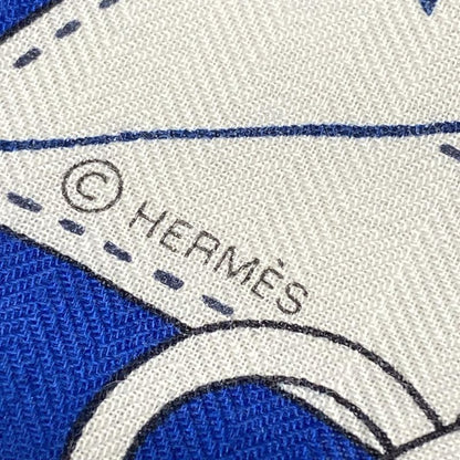Hermes Stole (shawl) Carre Geant/shawl Carre 140 Blue×white×multi LA Promenade