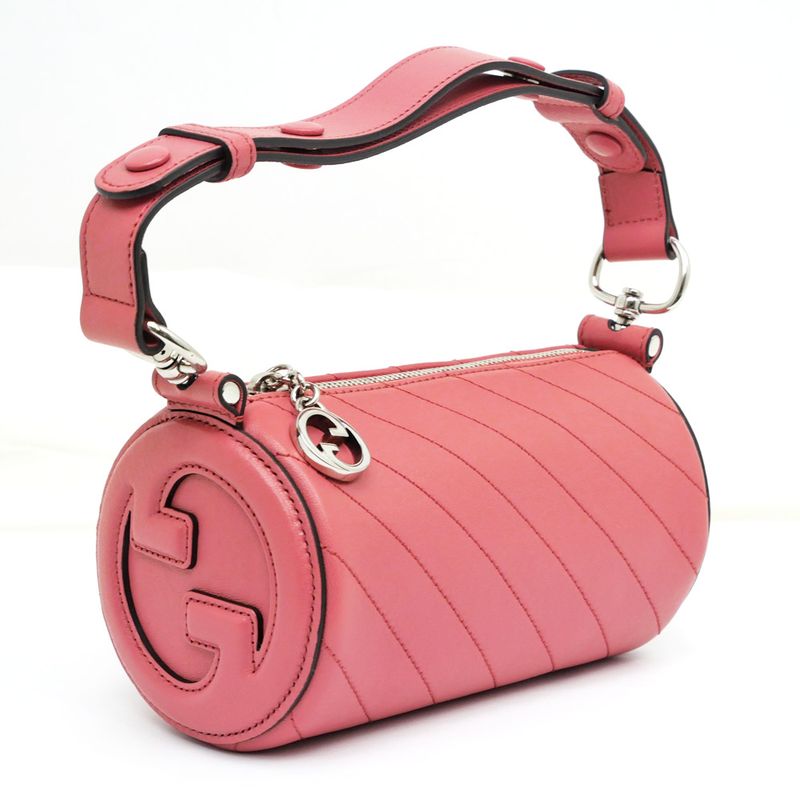 Gucci Blondie Mini Shoulder Bag 760170 One Shoulder - Pink Leather
