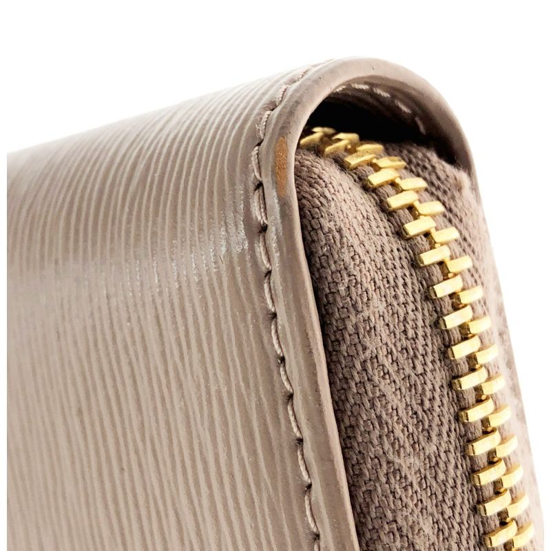 Prada Round Long Wallet Saffiano 1ml506 Beige