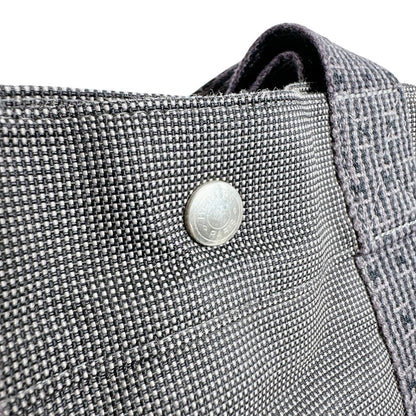 Hermes Canvas Handbag Her Line MM Tote Bag Gray