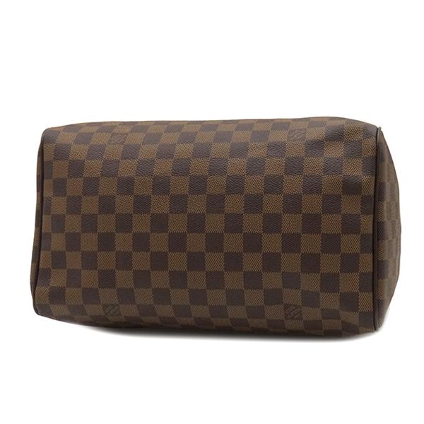 Louis Vuitton Handbag Speedy 30 Damier Canvas Damier Ebene Gold Hardware Brown